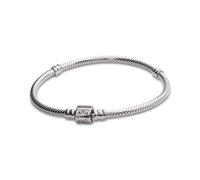 Pandora Icons Pulsera con cadena de serpiente de plata de ley, 21