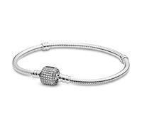 Pandora Icons Pulsera de plata con circonitas cúbicas transparentes, 23