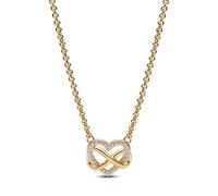 Pandora Joya Cadena de Señora Chispeante Unendlichkeits-Herz Color Oro 362666C01