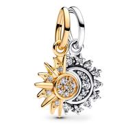 Pandora Charm Colgante Divisible Sol Y Luna