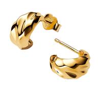 Pandora Joyas Pendientes Grandes Ondulados Color Dorado 263873C00