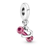 Pandora Charm Colgante Mancuerna Y Corazón en Plata de Ley