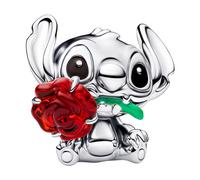 PANDORA Joyería De Plata Charm Disney Stitch Con Rosa 794378C01