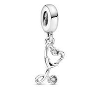 PANDORA Joyería Plata Charm Colgante Estetoscopio Corazón 799072C01