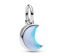 PANDORA Joyería Plata Charm Colgante Medallón Media Luna Dos Piezas 794272C01