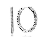 Pandora pendiente plata circonita aro