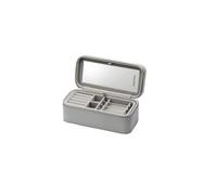 PANDORA Joyeros Mujer Organizador de Joyas Joyero Original para Mujer y Niña Joyero Viaje. Color Gris. (200x101x85 mm). (A012)