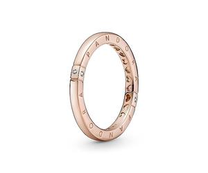 Pandora Logo & Hearts Ring