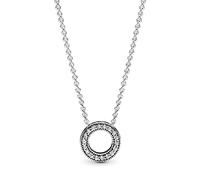 PANDORA Logo Pavé-Kreis Collier 397436CZ-45 Cadena de Cuello para Mujeres