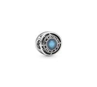 Pandora Marvel Dije con diseño Reactor Arc en plata de ley con esmalte azul
