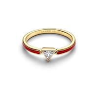 Pandora Marvel Iron Man - Anillo para Mujer, Color Dorado 164211C01, 54/17,2, Plata de, Circonia cúbica