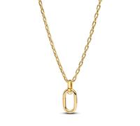 PANDORA ME 364083C00-70 - Collar de eslabones grandes con bisagras, plata de ley con aleación de metal chapada en oro de 14 quilates, compatible con el colgante ME, tamaño: 70 cm