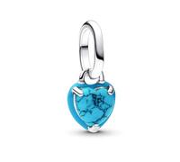 PANDORA ME 793827C01 - Mini colgante de corazón turquesa de plata de ley, compatible con Me y Moments