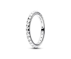 PANDORA ME Anillo de colección con tachonado de pirámides con circonitas cúbicas transparentes