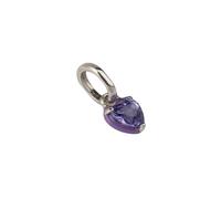 Pandora Charm Mini Colgante Me Chakra Corazón Morado en Plata de Ley