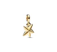 PANDORA ME Colgante mini con diseño de estrella chapado en oro de 14 quilates con esmalte negro