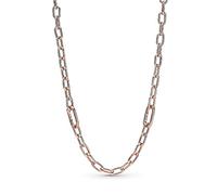 PANDORA ME Collar de eslabones pequeños chapado en oro rosa de 14 quilates, 50