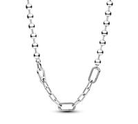 PANDORA ME Collar de plata de ley con cuentas y eslabones, 45