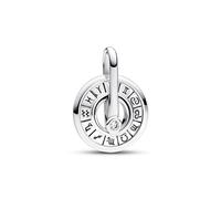 Pandora Medallón PANDORA ME Rueda del Zodíaco Plata de ley con circonitas cúbicas transparentes