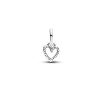 PANDORA ME mini colgante charm de corazón dibujado a mano en plata de primera ley con circonita cúbica, compatible con pulseras ME y Moments, 793048C00
