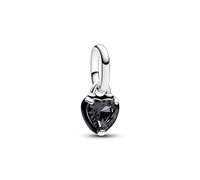 Pandora Mini Colgante Chakra Corazón Negro de Me en Plata de Ley