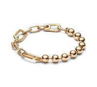PANDORA ME Pulsera con cuentas y eslabones chapada en oro de 14 quilates, 4