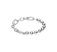 Pandora Pulsera PANDORA ME de plata de ley con cuentas y eslabones, 3