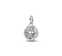 PANDORA Medallón de plata de ley con circonitas, compatible con Me y Moments, 793975C01