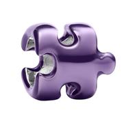 Pandora Charm Mini Pieza de Puzle Morada en Plata de Ley