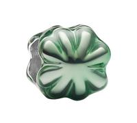 PANDORA Mini abalorio de trébol verde de plata de ley esmaltada Moments 794817C01