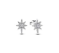 PANDORA Moments 293587C01 Boucles d'oreilles en Forme d'étoile Polaire scintillante en Argent Sterling Avec zircone, Silber, Argent Sterling, Zircone cubique