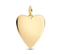 PANDORA Moments 364016C00 - Colgante de corazón grande de plata de ley con aleación chapada en oro de 14 quilates, compatible con ME y Moments