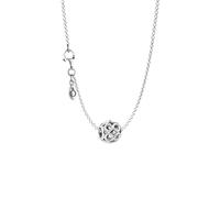 Pandora Moments 590515-45+791872 - Juego de collar y colgante de plata de ley con diseño de símbolo de infinito abierto (45 cm), 45cm, Plata, No es una piedra preciosa