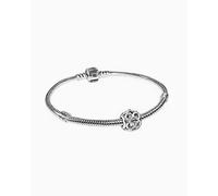 Pandora Moments 590702HV-23+791872 - Pulsera de eslabones de serpiente y colgante de plata de ley (23 cm), diseño de infinito, 23cm, Plata, No es una piedra preciosa