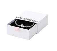 PANDORA Moments 593757C00-16 - Pulsera trenzada de plata de ley con cierre redondo, compatible con Moments, 16 cm, 16cm, Plata de ley, No es una piedra preciosa