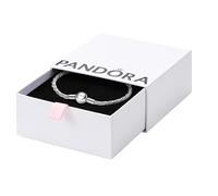 PANDORA Moments 593757C00-16 - Pulsera trenzada de plata de ley con cierre redondo, compatible con Moments, 16 cm, 16cm, Plata de ley, No es una piedra preciosa