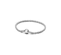 PANDORA Moments 593757C00-18 Bracelet Maille Serpent torsadée en Argent Sterling Avec fermoir Rond Taille 18 cm, 18 cm, Argent Sterling, Pas de gemme