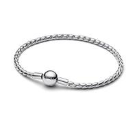 PANDORA Moments 594028C00-16 - Pulsera de cadena con cierre redondo de plata de ley, diseño de alas compatibles Moments Tamaño: 16 cm