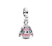 PANDORA Moments 793596C01 - Colgante de plata de ley con cristales, compatible con pulseras Moments, Mehrfarbig, Plata de ley, Cristal artificial.