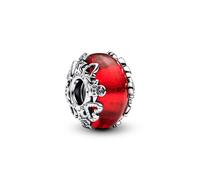 PANDORA Moments 793597C00 Breloque en verre de Murano en Argent Sterling Compatible Avec Les Bracelets Moments, Rot, Argent Sterling, Pas de gemme