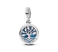 Pandora Charm Colgante Árbol Del Infinito Que Brilla en La Oscuridad en Plata de Ley