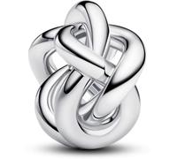 PANDORA Moments 793755C00 Breloque nœud Infini en Argent Sterling Compatible Avec Les Bracelets Moments, 13,3x12,5x7,7 mm, Argent Sterling, Pas de gemme