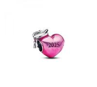 Pandora Moments 793788C01 Breloque en Forme de cœur en Argent Sterling 2025 Compatible Avec Les Bracelets Moments, 7,5x12x13 mm, Argent Sterling, Pas de gemme