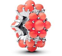 Pandora Moments 793897C01 - Abalorio de plata de ley con circonitas (compatible con colgante Moments), 11,5x10,7x7,3 mm, Plata de ley, Circonita cúbica