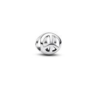 PANDORA Moments 794512C00 - Abalorio de plata de ley con símbolo de la paz