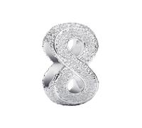 PANDORA Moments 794523C00 - Colgante de plata de ley con símbolo de infinito texturizado