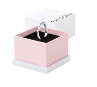 Pandora Moments Anillo con diseño de estrellas fugaces brillantes de plata de ley con circonitas cúbicas transparentes, talla 60