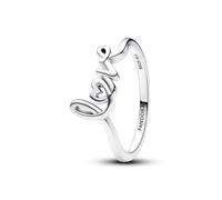 Pandora Moments Anillo de plata de ley con inscripción «Love», talla 52