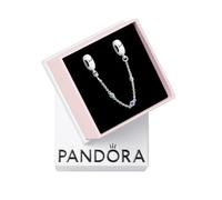 Pandora Moments Cadena de seguridad y clips en plata de ley