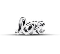 PANDORA Moments charm de amor escrito a mano en plata de primera ley, compatible con pulseras Moments, 793055C00